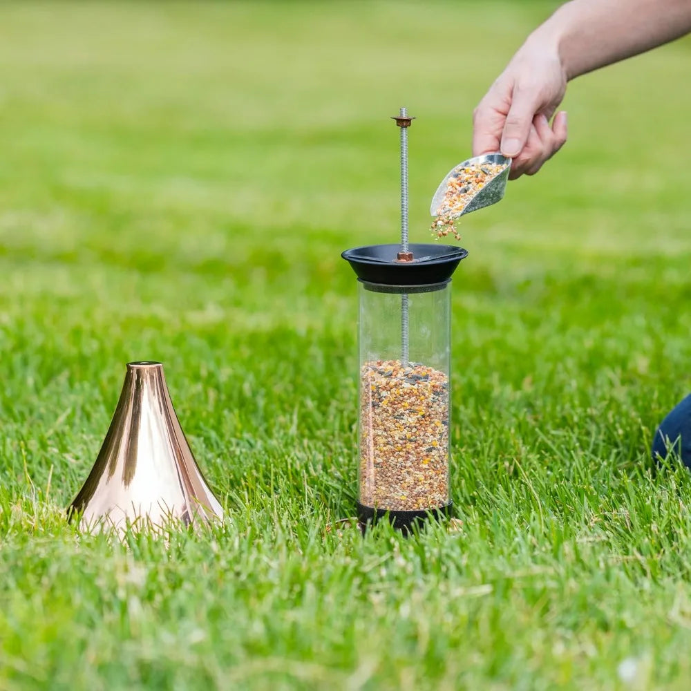 Polished Copper Castella Bird Feeder, T03P Design