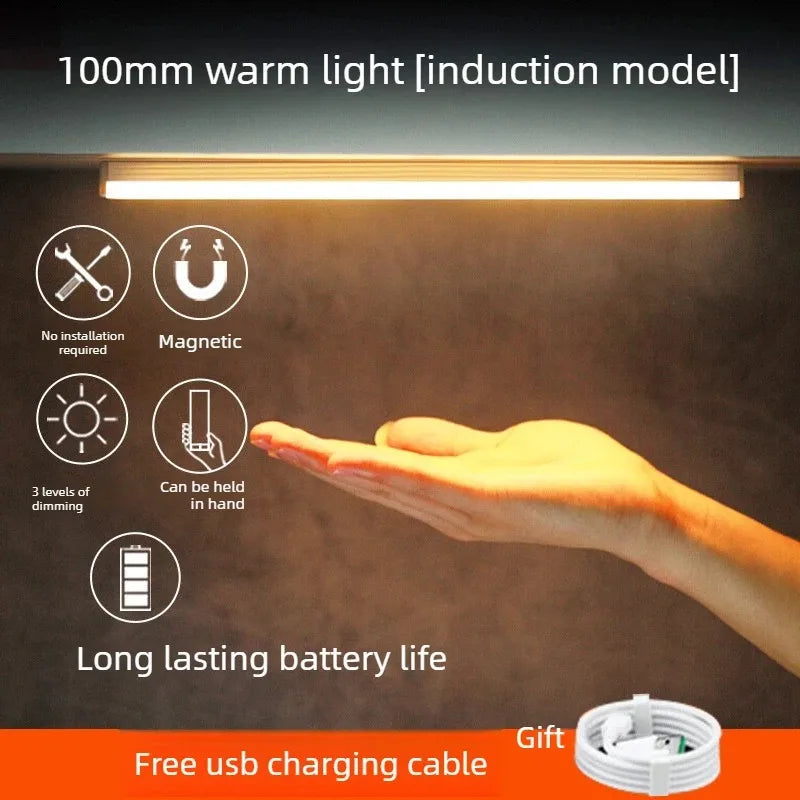 Rechargeable Remote Control Ceiling Light 3 Lighting Modes Wireless Motion Sensor LED Lamp for Bedroom Bathroom Kitchen Hallway