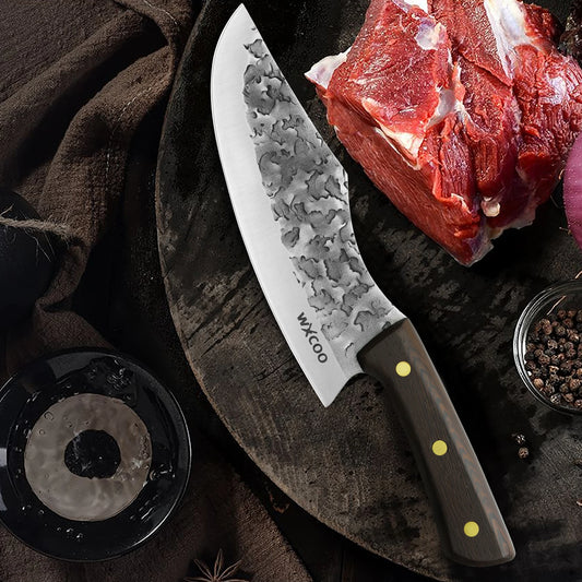1PC Handmade Boning Knife 5CR15 Stainless Steel Butcher's Knife Cooking Knife for Kitchen Multifunction Chef Knife Outdoor Kitchen Knife Cooking Accessories Meat Knife