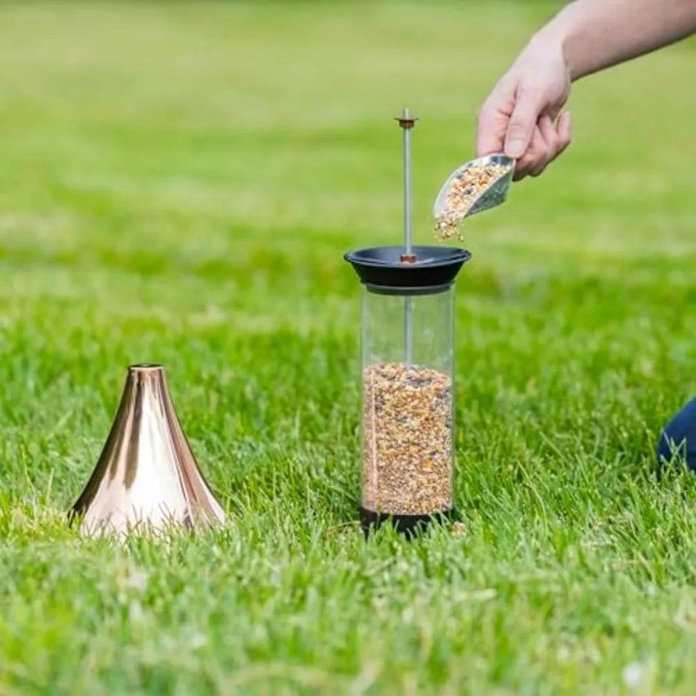 Polished Copper Castella Bird Feeder, T03P Design