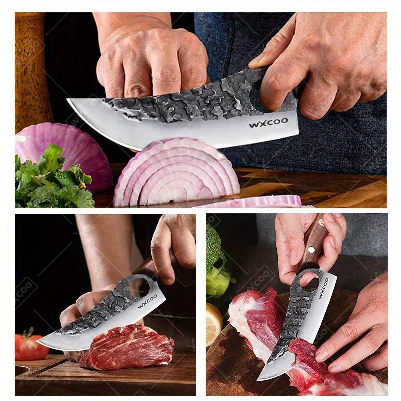 2PCS/3PCS/5PCS Stainless Steel Boning Knife Set Professional Sharp Multipurpose Kitchen Knife High Quality Handmade Forged