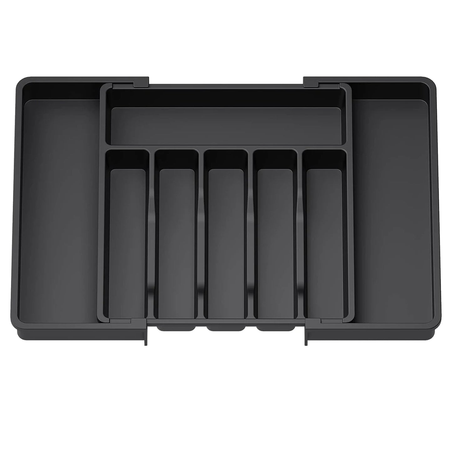 1Pcs Upgradation Adjustable Flatware Tableware Organizer – Plastic Multifunctional Drawer Organizer for Kitchen Counter Utensils