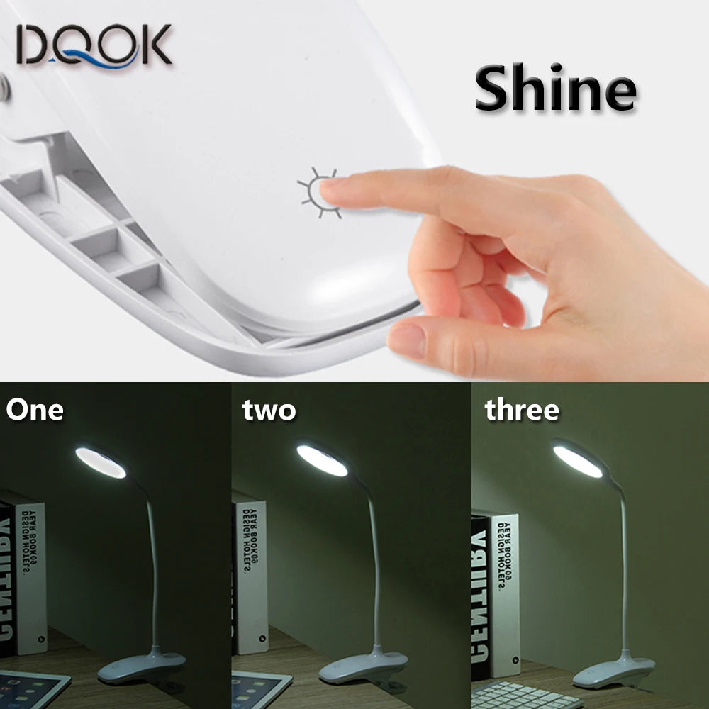 Led Desk Lamp Stepless Dimmable Touch Foldable Table Lamp Bedside Reading Eye Protection Night Light