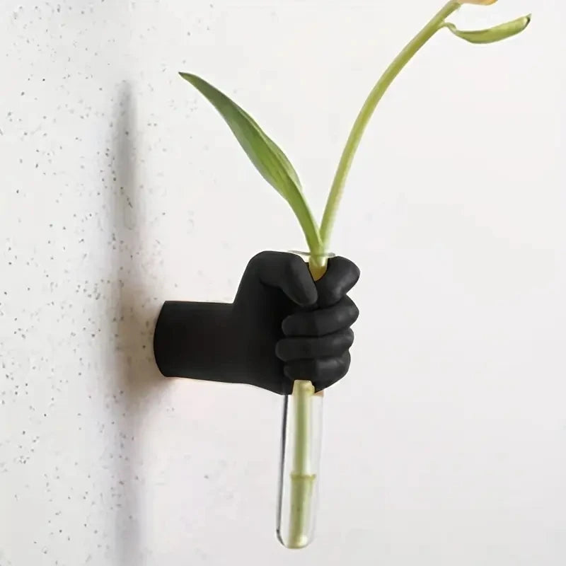 Modern Geometric Resin Wall Vase Wall Mounted Vase Handmade Decorative Flowers for Room Decoration Vas Art Flower Decoration