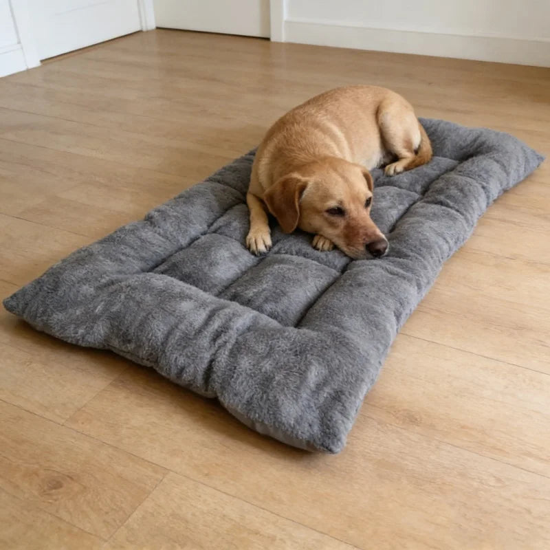 Plush Dog Bed Sofa Thickened Super Soft Polyester Pet Mat Dog Crate Mat Bed For Small Medium Large Dog Bed