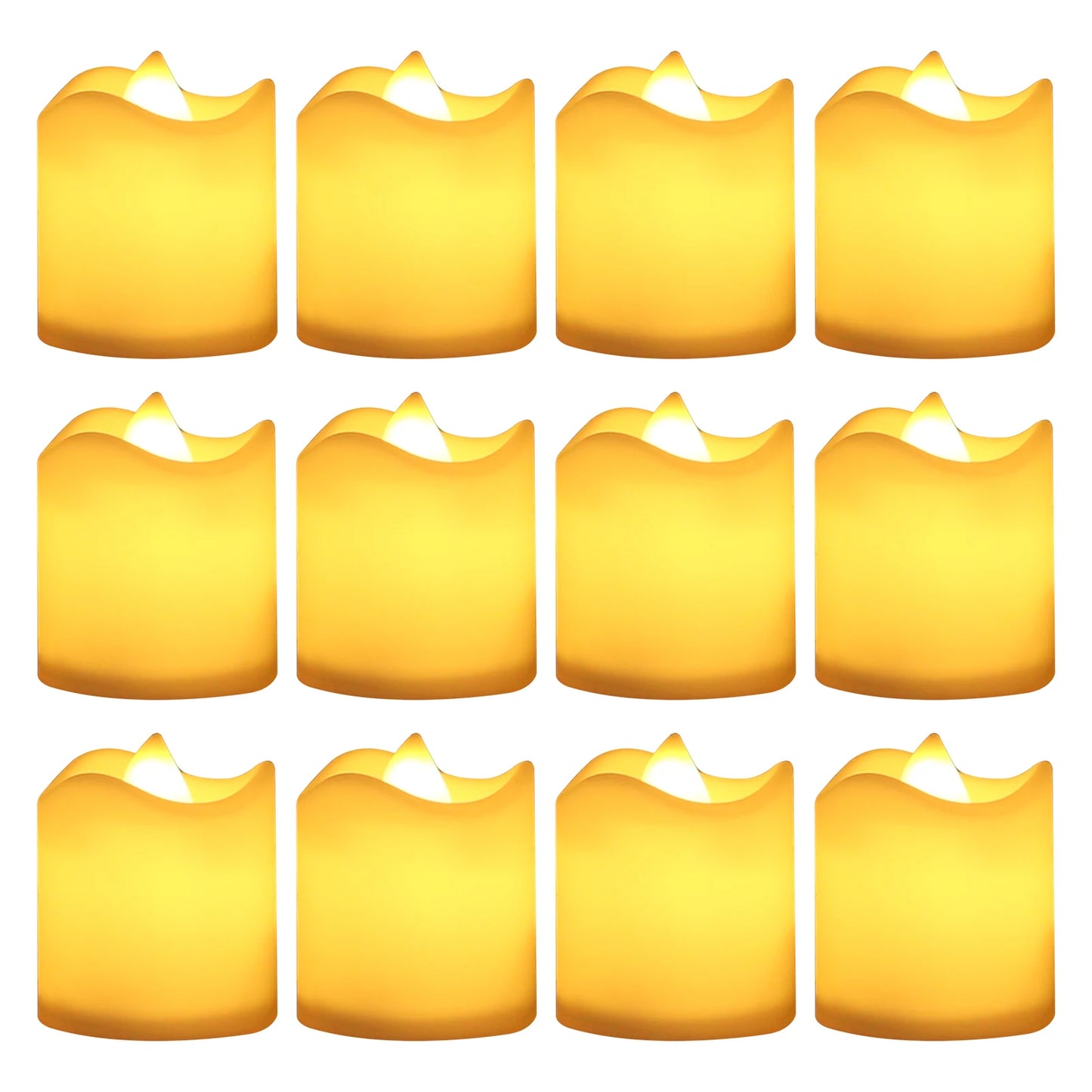 LED Tea Lights Flameless Votive Candles Lasting Electric Candles Battery Operated Tealights Candles for Halloween Christmas Home