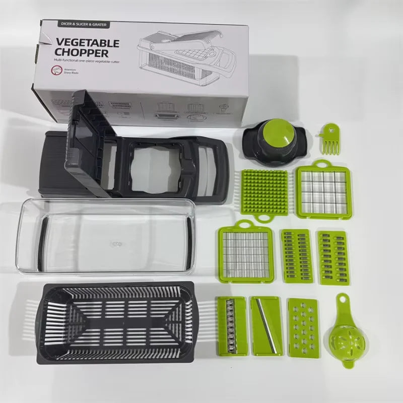 14Set Of Multifunctional Grater, Potato Shredded Vegetables, Dicing, Handy Gadget Slicer, Kitchen For Home, Lazy Shredding