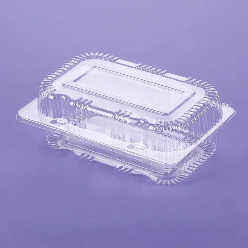 Premium Transparent Plastic Pastry Packaging Boxes 50PCS, Leak - Resistant Cake Trays for Baking & Display | Home Essential
