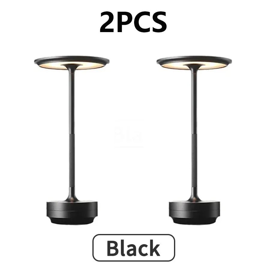 2PCS Rechargeable Wireless Table Lamp for Bedroom Rechargeable Desk Lamp Touch Contrl Camping Candle Creative USB-C Table Lamp