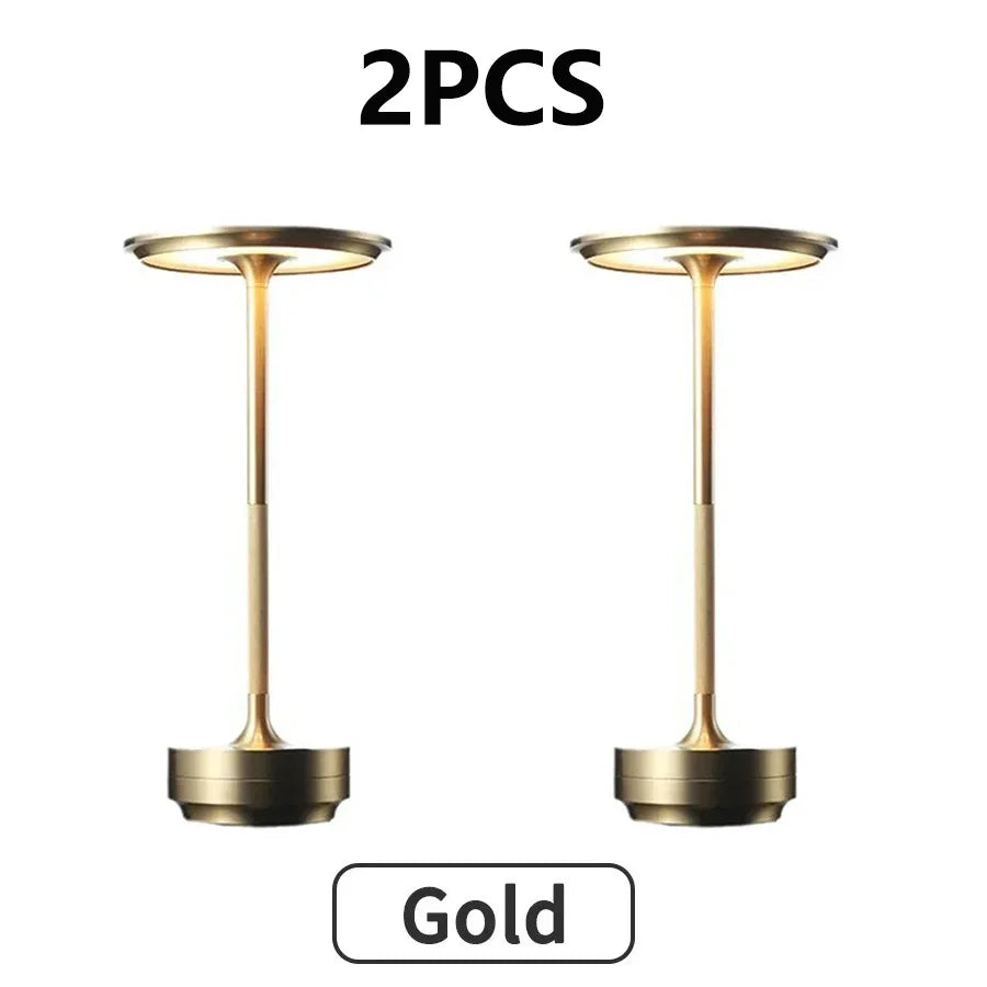 2PCS Rechargeable Wireless Table Lamp for Bedroom Rechargeable Desk Lamp Touch Contrl Camping Candle Creative USB-C Table Lamp