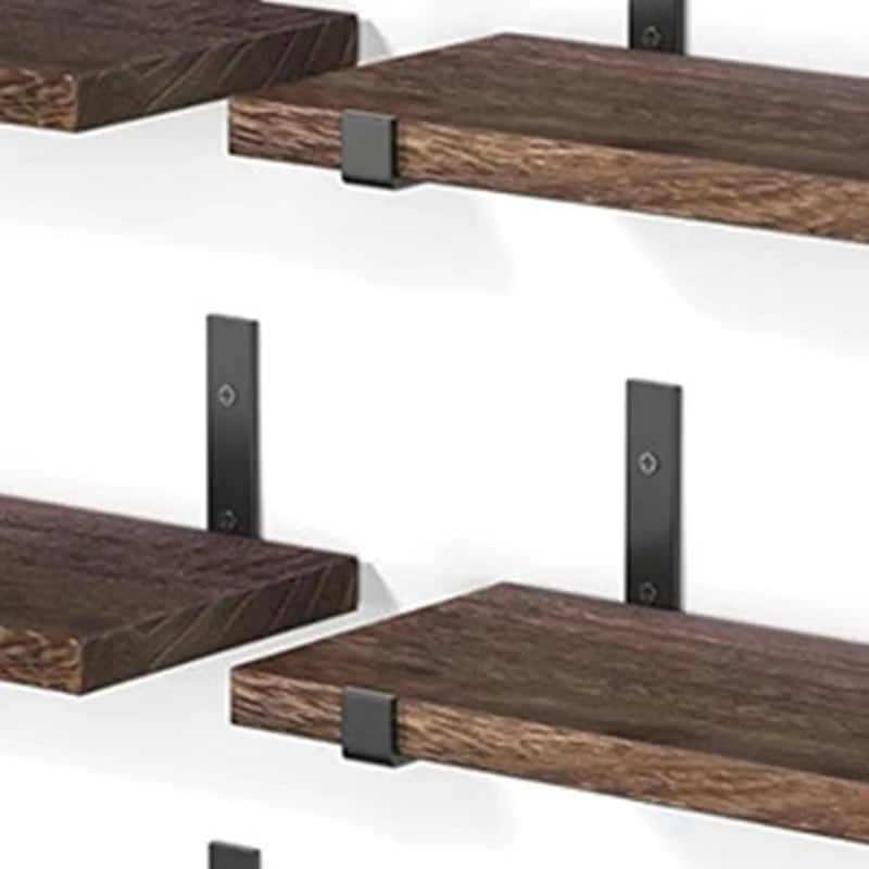 5pcs layers floating shelf, a word board shelf,Wall organizer, strong bearing capacity, including iron frame