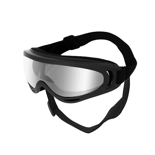 Pet Goggles Adjustable Anti UV Glare Windproof Sunglasses for Dogs Outdoor Hiking Running Beach All Breeds Eye Protection Black