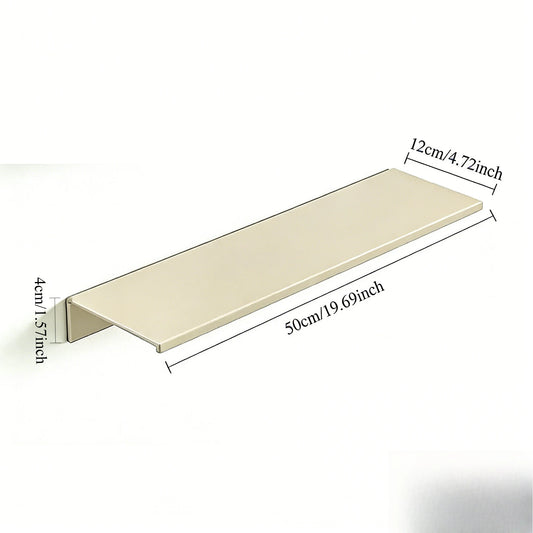 No Drilling Bedroom Decoration Wall Shelves Bathroom Study Living Room Metal Floating Shelves Single-Layer Storage Plants Books