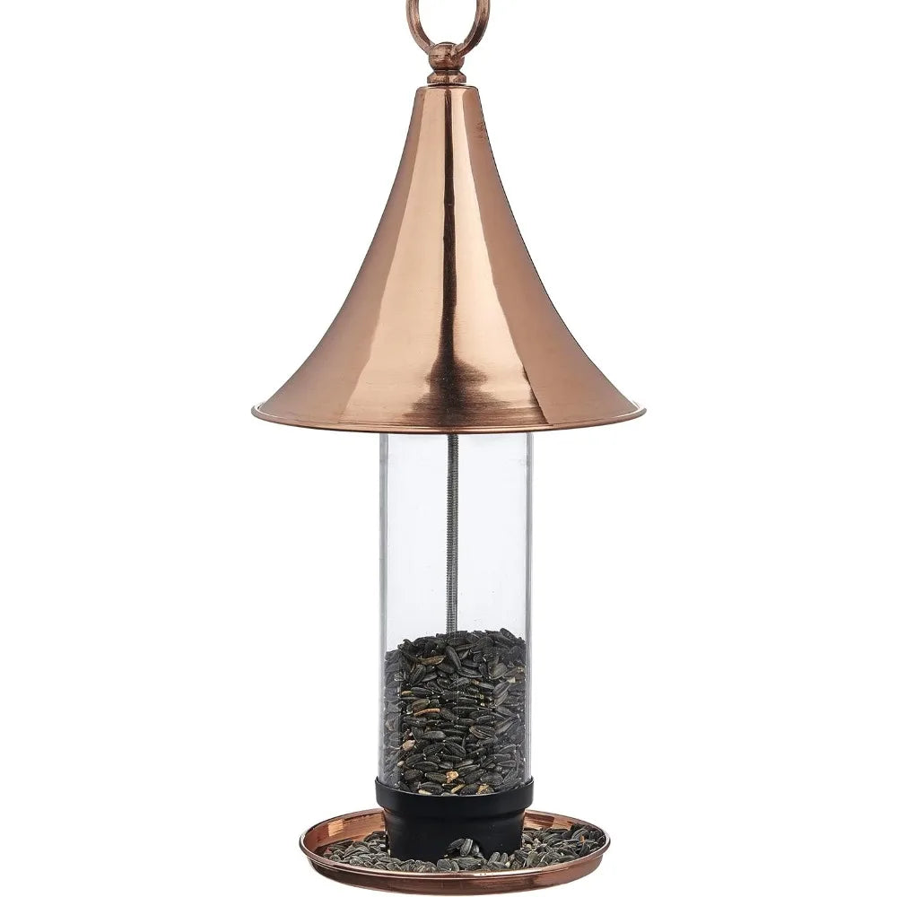 Polished Copper Castella Bird Feeder, T03P Design
