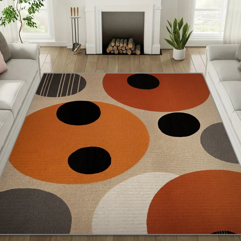 Modern Minimalist Abstract Geometric Large Area Sofa Carpet Home Anti-Slip Mat Easy Cleaning And Maintenance Living Room Rug