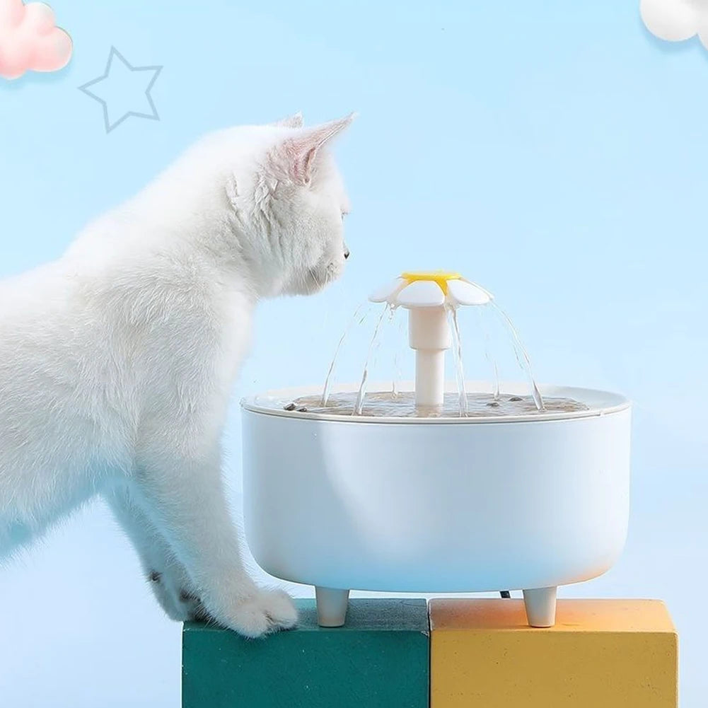 1200ml USB Electric Mute Pet Drink Bowl Automatic Cat Water Fountain Filter Cats Water Dispenser Automatic Cat Drink Bowl Filter