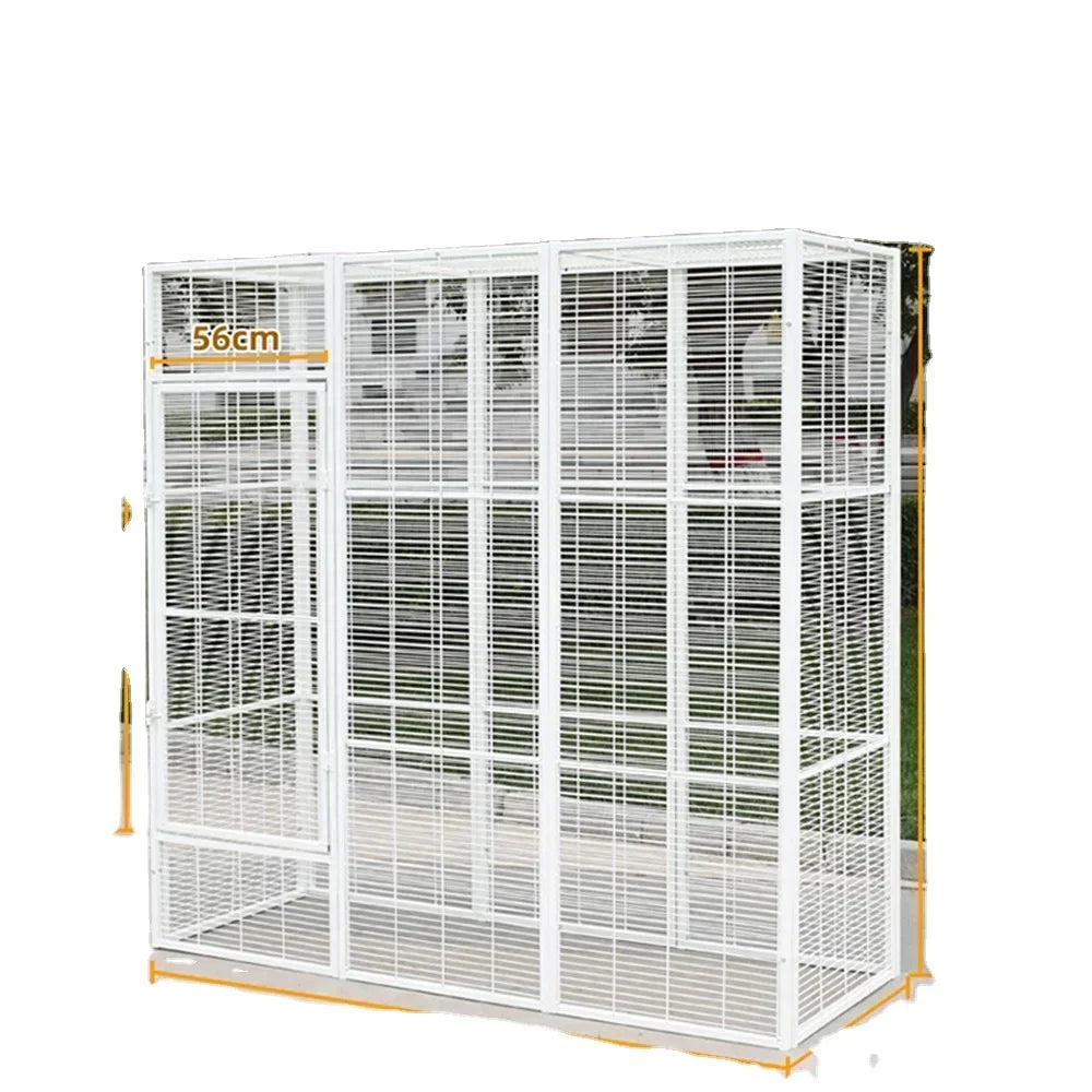 Bird Villa Parrot Extra Large Space Outdoor Breathable Breeding Cage 180*64*80cm Encrypted Cage Wire