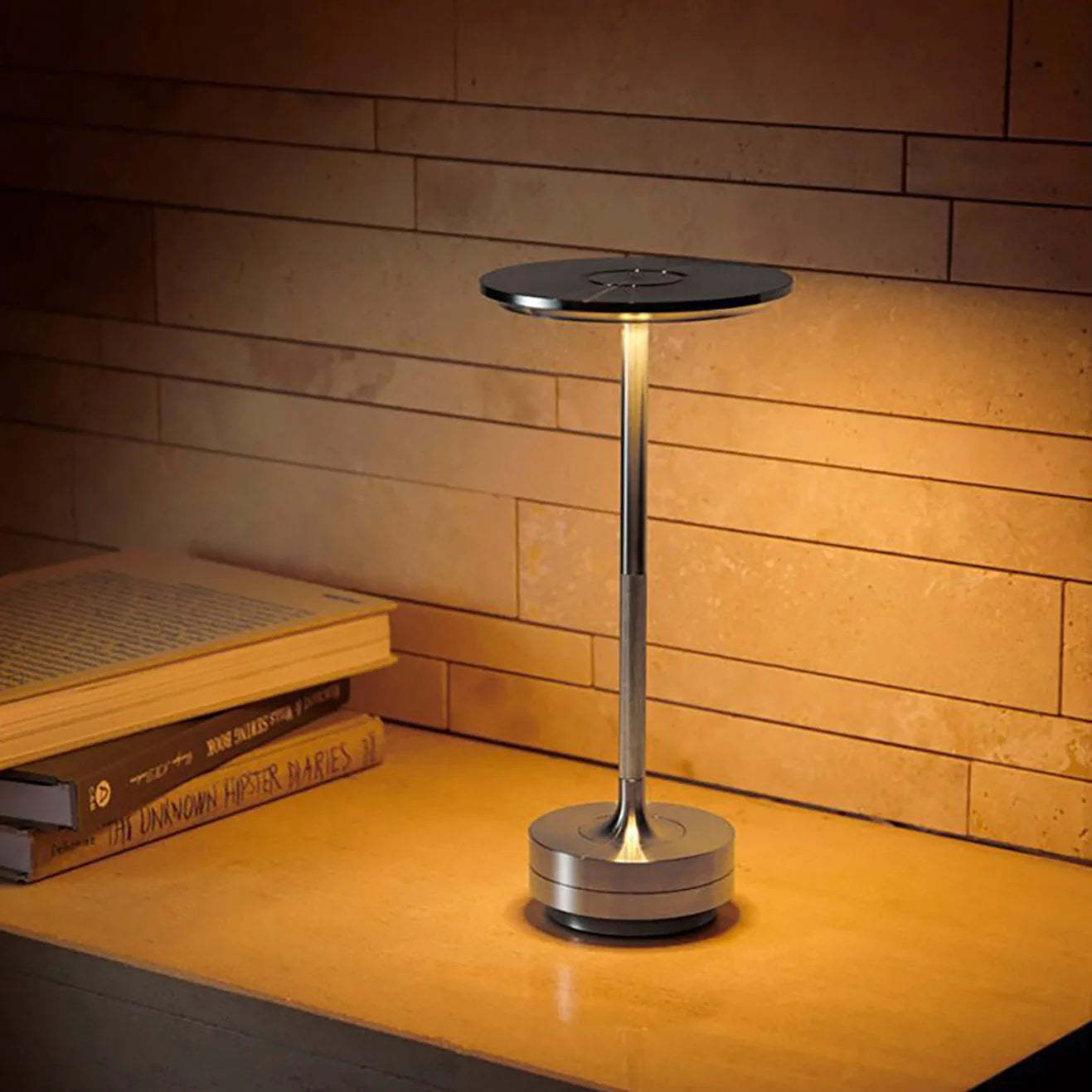 2PCS Rechargeable Wireless Table Lamp for Bedroom Rechargeable Desk Lamp Touch Contrl Camping Candle Creative USB-C Table Lamp